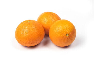 oranges isolated on white background