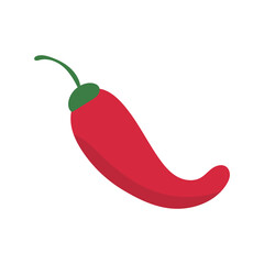 Red pepper .isolated on white background ,Vector illustration EPS 10