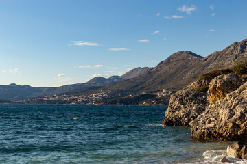 Wild beach on a coast of Adriatic sea. Croatia