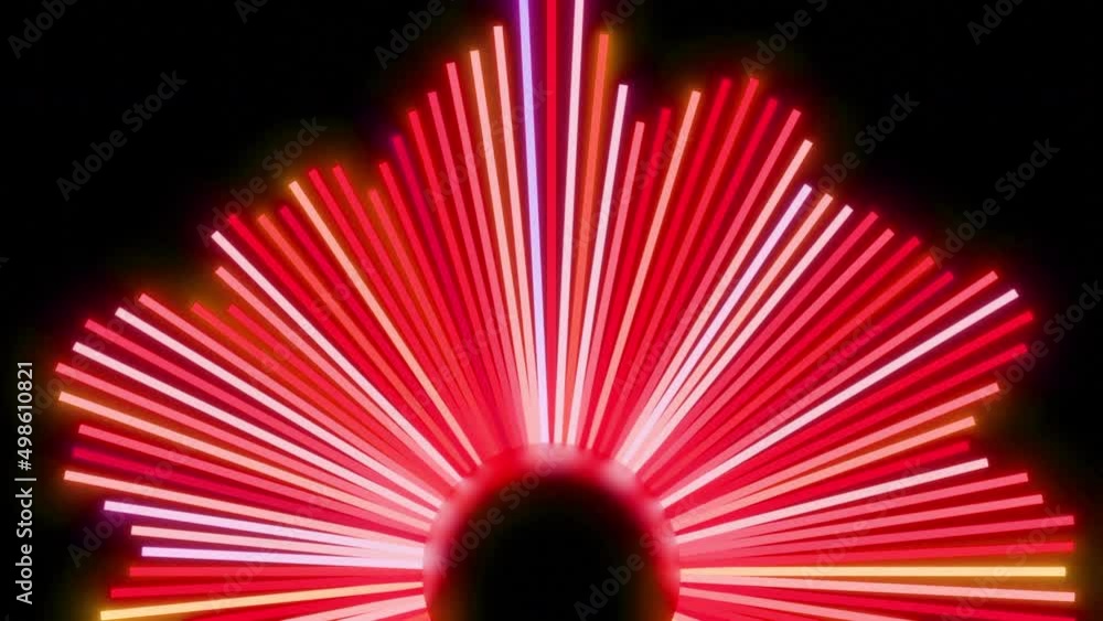 Poster sound graphic equalizer flashing lights, seamless loop. design. display of audio equalizer futuristi
