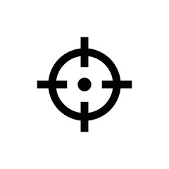 Obraz premium Target icon. Pictogram target or sight. Shooting or hit symbol.