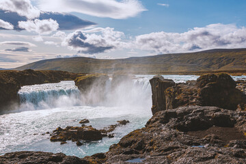 Godafoss Waterfall on Iceland.
