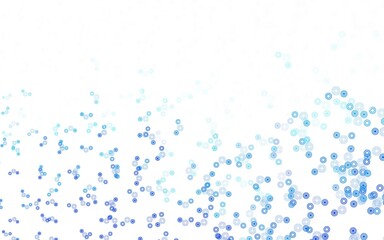 Light BLUE vector pattern with spheres.