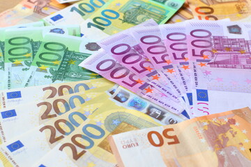 Obraz premium European money - Euro banknotes