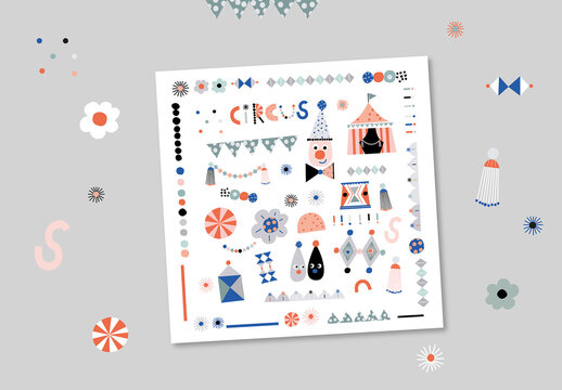 Abstract Floral Poster Layout