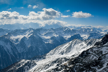 Fototapeta premium Pejo Fonti ski resort, Stelvio National Park, Trentino, Alps Italy.