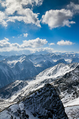 Pejo Fonti ski resort, Stelvio National Park, Trentino, Alps Italy.