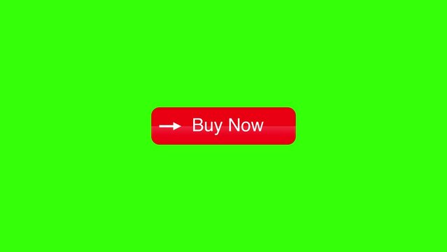Ecommerce Buttons Animation Stock Video 4K Green Screen Elements. Add to Cart and Buy Now Button Animation.
