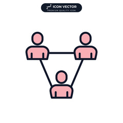 organization icon symbol template for graphic and web design collection logo vector illustration