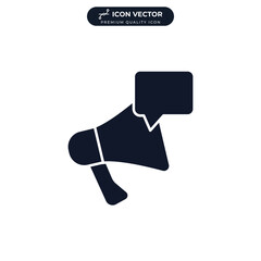 Loudspeaker. megaphone icon symbol template for graphic and web design collection logo vector illustration