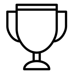 Trophy Award Flat Icon Isolated On White Background