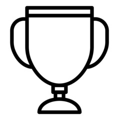 Trophy Award Flat Icon Isolated On White Background