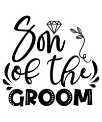 Obraz premium Wedding SVG Bundle, Groom SVG, Bride SVG, Mr and Mrs svg, wedding svg files for cricut, wedding png, cut file, cricut, silhouette