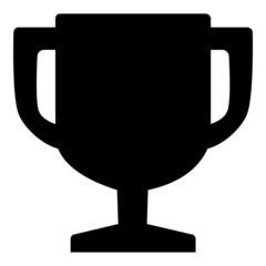 Trophy Award Flat Icon Isolated On White Background