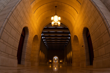 Fototapeta premium Architecture at Sultan Qaboos Mosque in Nizwa