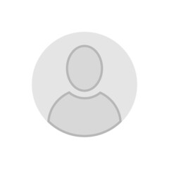 User silhouette icon. User flat vector illustration for mobile app.