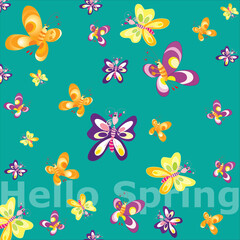 Hello Spring butterflies samles