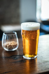 mug of beer at a bar