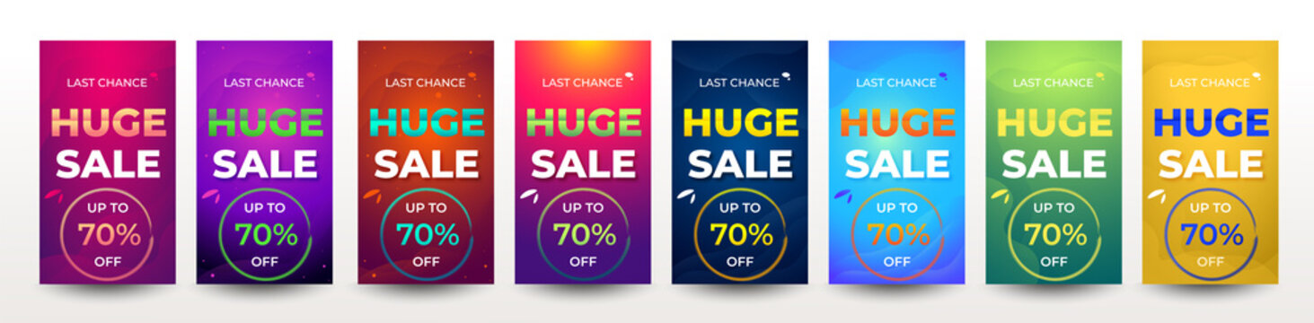 Web collection set sale banner modern fluid for social media stories sale, web page, mobile phone. template design special offer set, brushers element