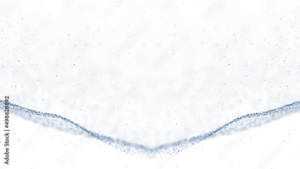 Poster looping symmetry wave dots isolated on white animation.