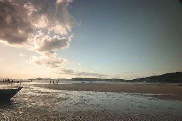 Obraz premium sunset on the beach