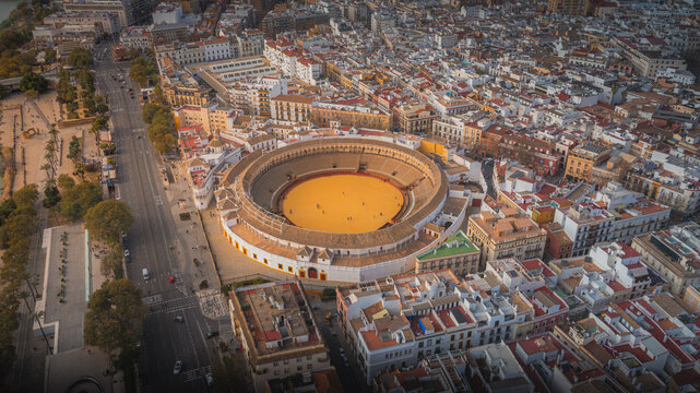 Plaza de toros de la Real Maestranza de Caballer&iacute;a de Sevilla spain architecture cultural