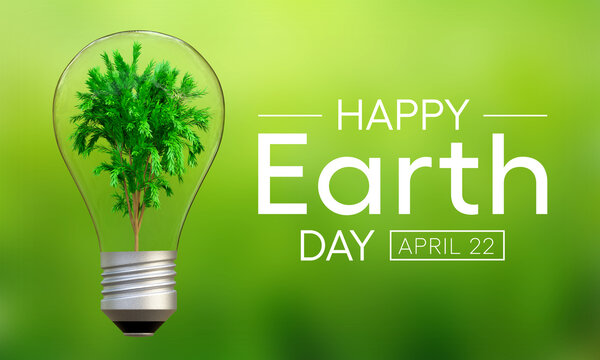 Earth day is observed every year on April 22, to demonstrate support for environmental protection. 3D Rendering