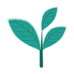 Ice leaficon illustration vector