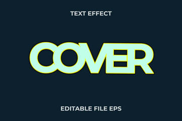 Obraz premium text effect cover
