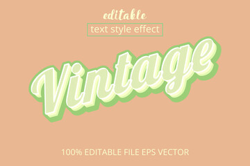 text effect vintage pink
