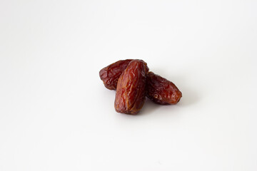 Date fruit isolated on white background