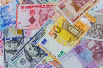 Business background of currencies from different countries