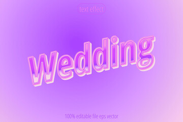 text effect wedding vector eps