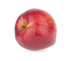 red ripe apple isolated on white background