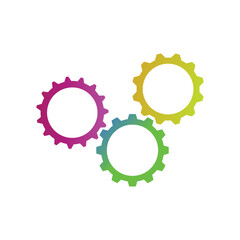Vector gear relationship for business concepts. Can be used for info-graphic, stock vector illustration