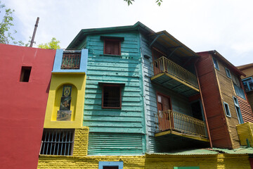Caminito painted houses, La Boca, Buenos Aires