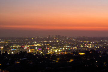 Fototapeta na wymiar Los Angeles Lights