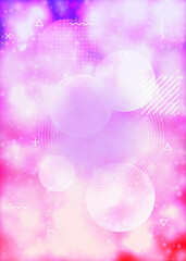 Rainbow Shape. Soft Screen. Light Futuristic Magazine. Summer Fl