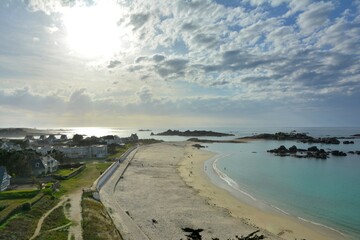 Seascape at Tregastel in Brittany France