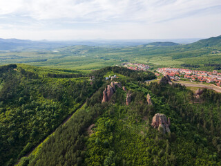 Obraz premium Aerial view of Belogradchik Rocks, Bulgaria