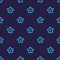 Vector background with Flowers. Wrapping paper. Seamless floral pattern. Nature background. Vector background for packaging, printing, wallpaper, fabrics, papers. Flowers backdrop. Hand-drawn flowers.