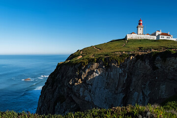 Fototapeta na wymiar Lighthouse on the cape Roca