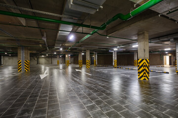 View of the underground parking