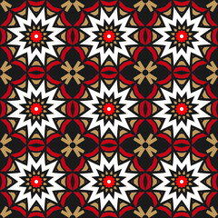 Flat design creative arabesque pattern
