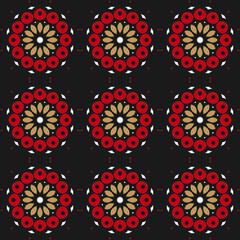 Indian floral seamless pattern background