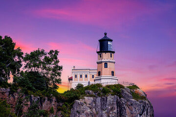 Fototapeta na wymiar Split Rock Lighthouse State Park, North Shore of Lake Superior,USA