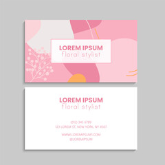 Naklejka na ściany i meble Vector abstract creative business cards (set template)