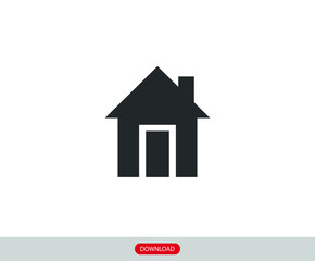 Home icon vector for web, computer and mobile app