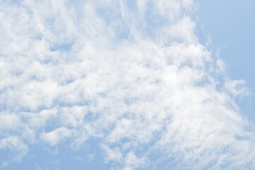 Altocumulus Cloud Cloudscape On Sunny Day