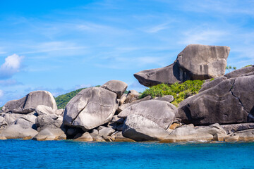 Similan Island beautiful and clear water in Phang-Nga